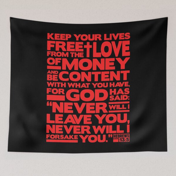 Item preview, Hebrews 13:5 Love Of Money designed and sold by plushism.