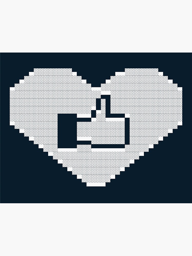 "Like in the heart Ascii Arts" Sticker by xinc Redbubble