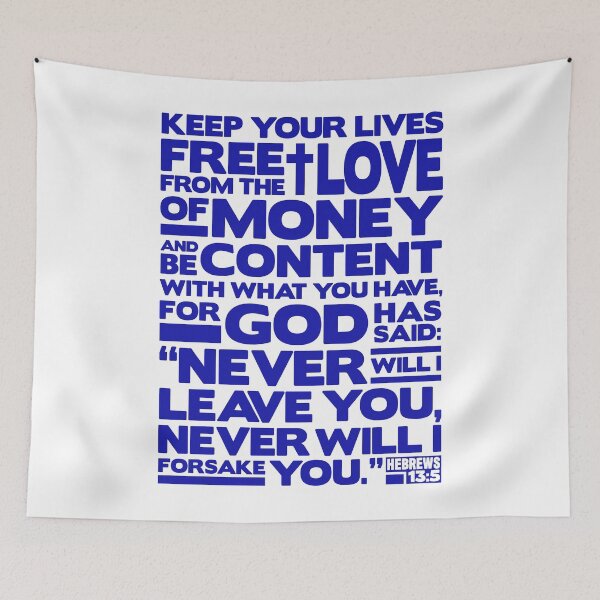 Item preview, Hebrews 13:5 Love Of Money designed and sold by plushism.