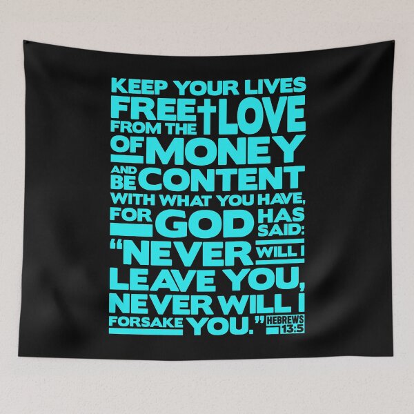 Item preview, Hebrews 13:5 Love Of Money designed and sold by plushism.