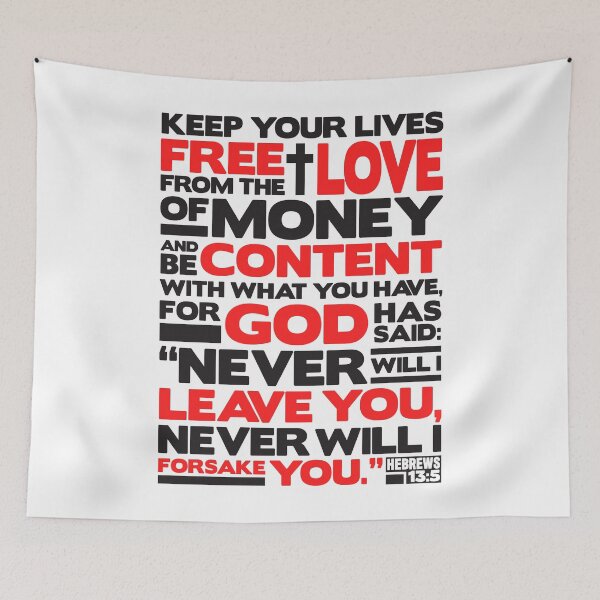 Item preview, Hebrews 13:5 Love Of Money designed and sold by plushism.