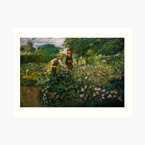 Picking Flowers (after Renoir) Art Print