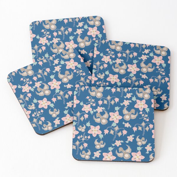 Item preview, Delicate Batik flower pattern (with birds) designed and sold by leafsquare.
