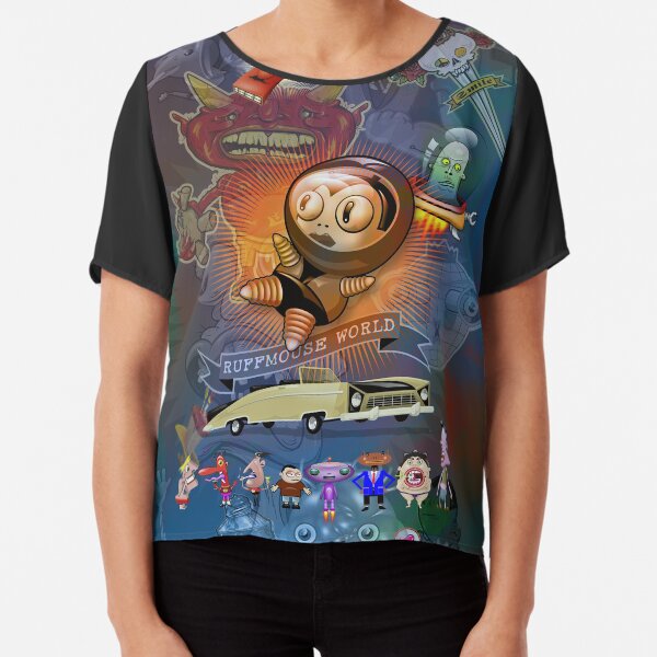Ruffmouse World Chiffon Top
