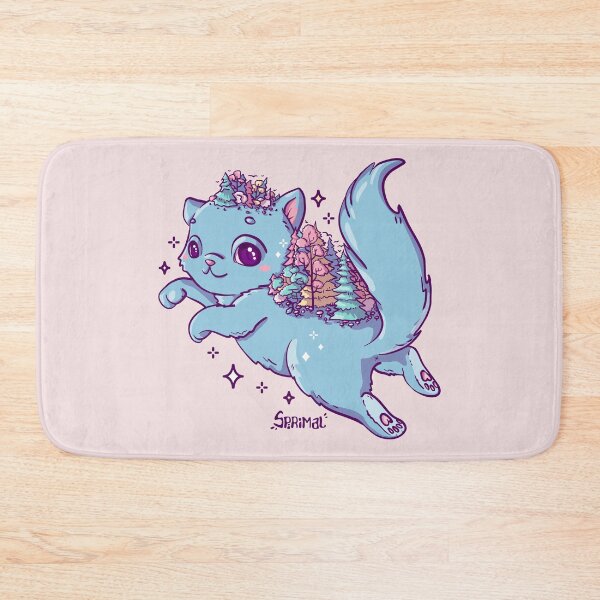 Item preview, Magical forest cat is wild child of the woods designed and sold by SPIRIMAL.