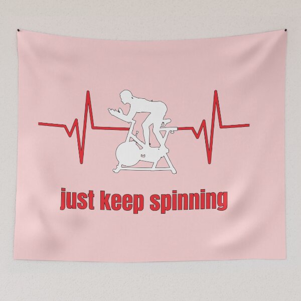 Item preview, Just Keep Spinning Heartbeat Woman's Spin Cycle Workout designed and sold by OliviaGbyKyro.
