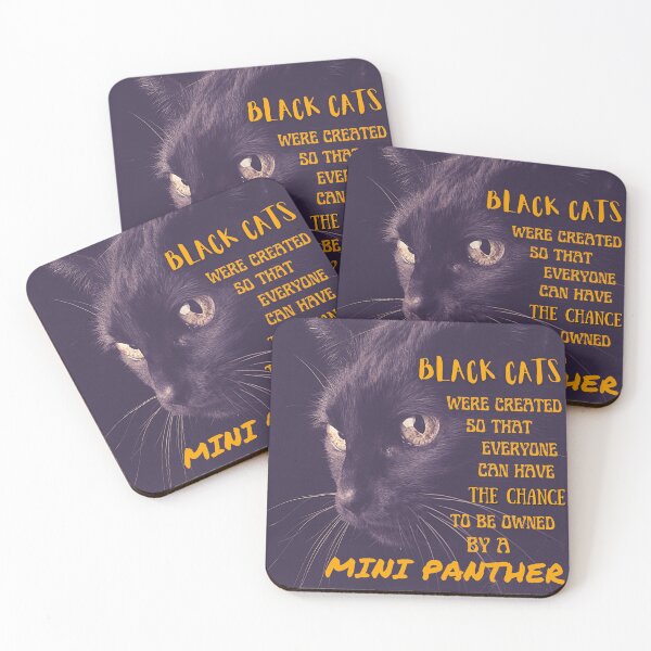 Item preview, Mini Black Panther – Black Cat Quote designed and sold by The-Muse.