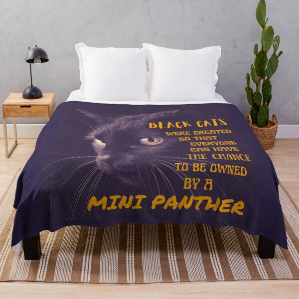Item preview, Mini Black Panther – Black Cat Quote designed and sold by The-Muse.