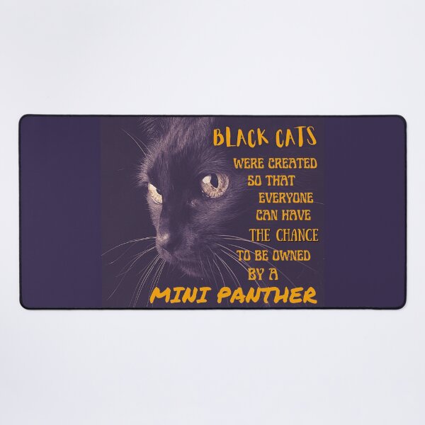 Item preview, Mini Black Panther – Black Cat Quote designed and sold by The-Muse.