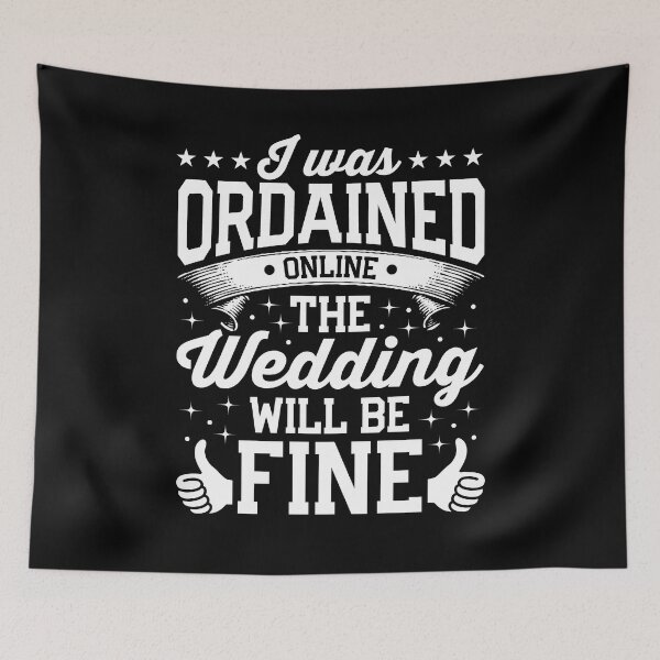 Item preview, I Was Ordained Online Shirt, Wedding Officiant Shirt, Marriage Officiant Shirt, Ordained Minister, Internet Officiant Shirt, Wedding Shirt designed and sold by aymob.