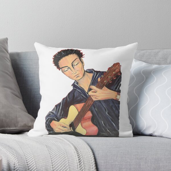 Guitar Man Throw Pillow