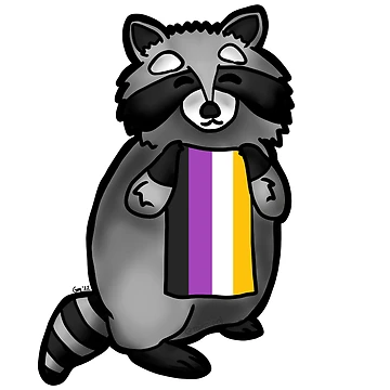 Artwork thumbnail, Nonbinary Raccoon by RaiKaiBubble