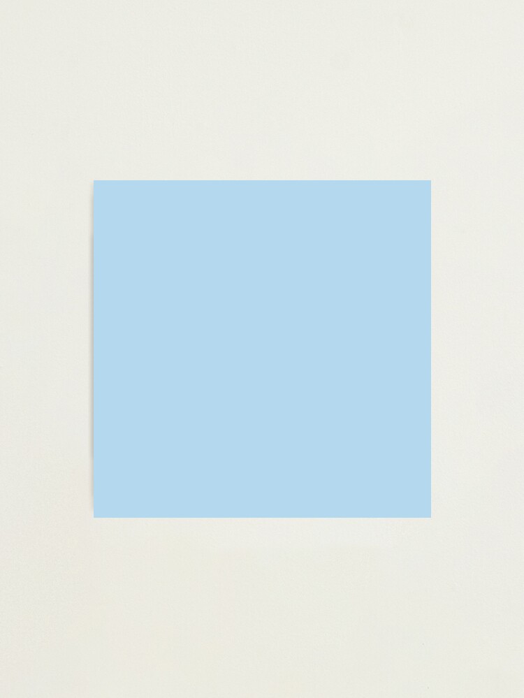 Lámina fotográfica «Azul cielo pastel | Color sólido | #B4D9EF» de  JulzCreativity | Redbubble