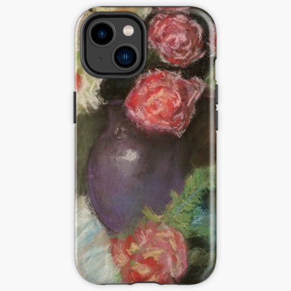 Purple Vases with Roses iPhone Tough Case
