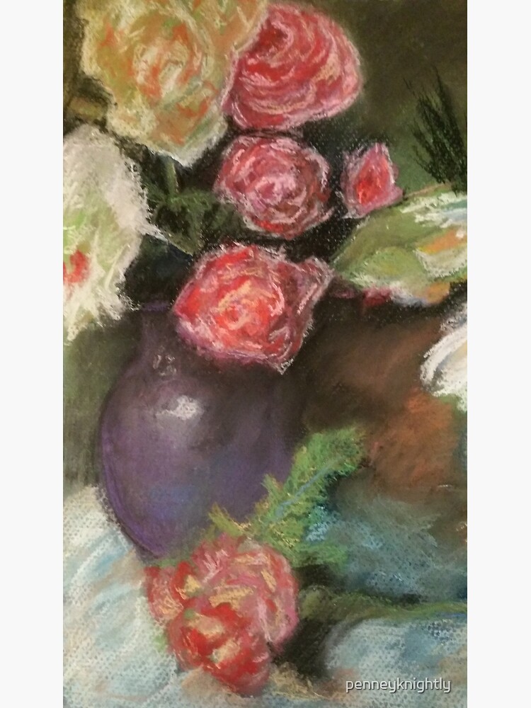 Purple Vases with Roses by penneyknightly