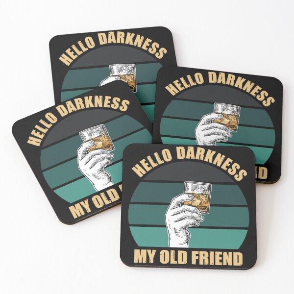 Item preview, Hello darkness my old friend - funny whiskey lover designed and sold by SidTastic .