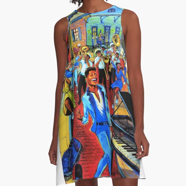 new orleans jazz festival 2022 A-Line Dress