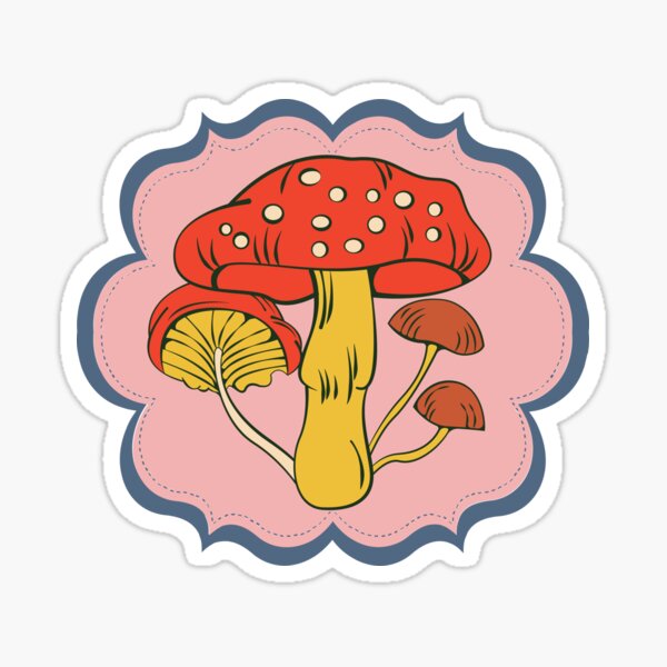 Merry Mushroom Teapot  Sticker for Sale by Corissa Livingston