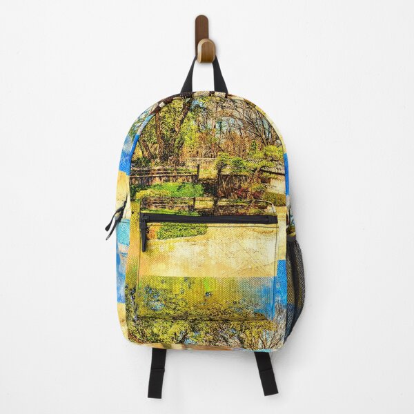 Item preview, The Japanese Gardens of the Fort Worth Botanic Garden - digital painting designed and sold by NickoPrints.