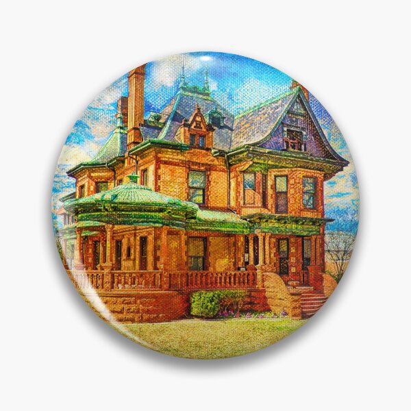 Item preview, Eddleman-McFarland House in Fort Worth, Texas - digital painting designed and sold by NickoPrints.