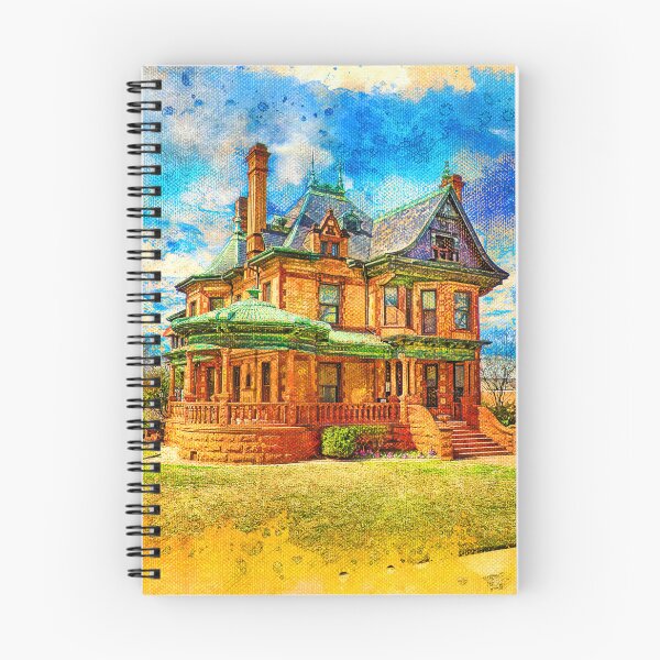 Item preview, Eddleman-McFarland House in Fort Worth, Texas - digital painting designed and sold by NickoPrints.