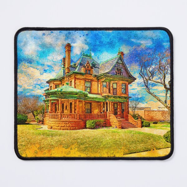 Item preview, Eddleman-McFarland House in Fort Worth, Texas - digital painting designed and sold by NickoPrints.