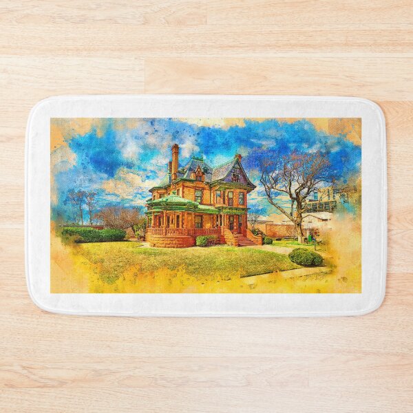 Item preview, Eddleman-McFarland House in Fort Worth, Texas - digital painting designed and sold by NickoPrints.