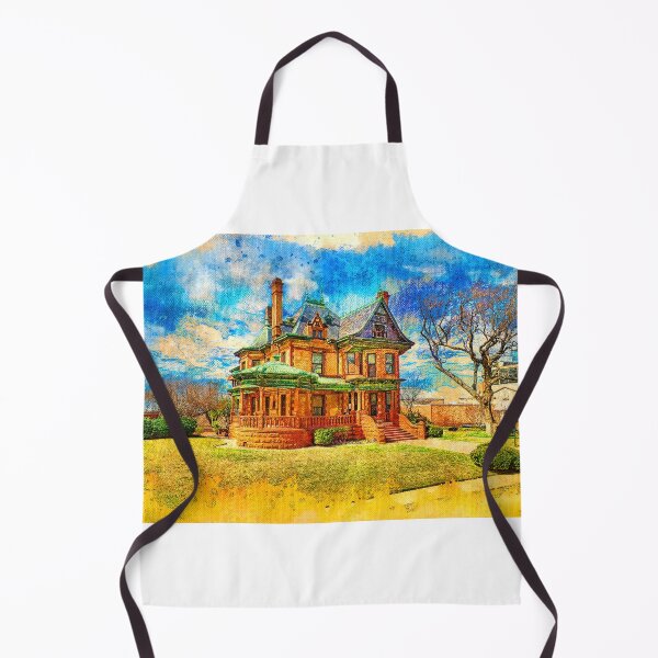 Item preview, Eddleman-McFarland House in Fort Worth, Texas - digital painting designed and sold by NickoPrints.