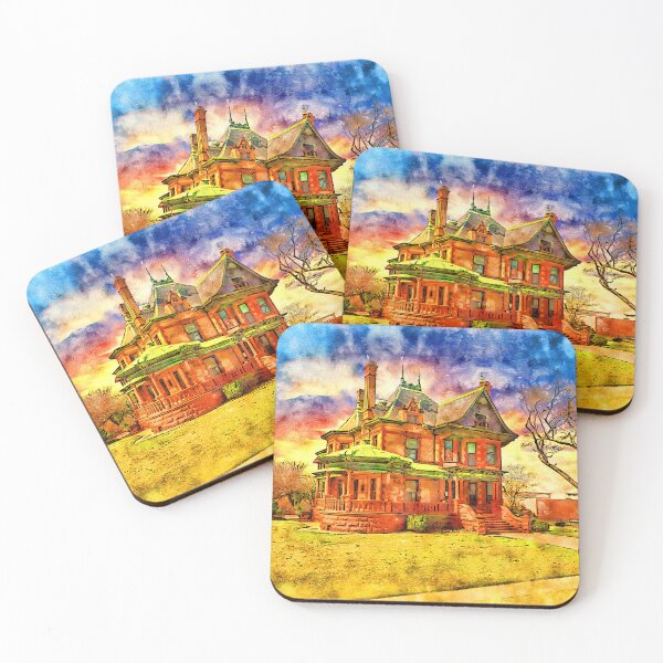 Item preview, Eddleman-McFarland House in Fort Worth, Texas - pen and watercolor designed and sold by NickoPrints.