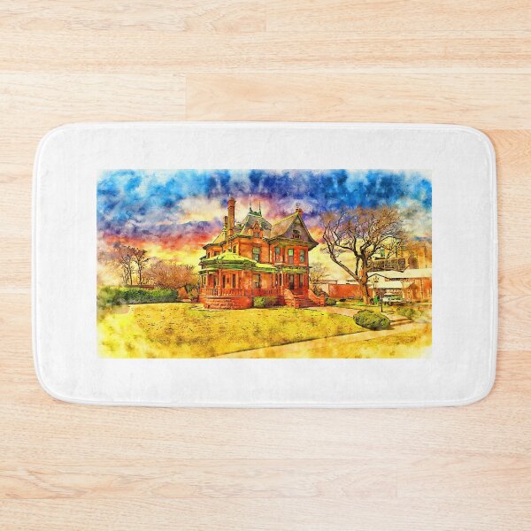 Item preview, Eddleman-McFarland House in Fort Worth, Texas - pen and watercolor designed and sold by NickoPrints.