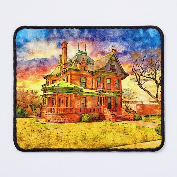 Item preview, Eddleman-McFarland House in Fort Worth, Texas - pen and watercolor designed and sold by NickoPrints.