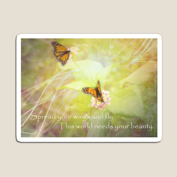 This world needs your beauty. Magnet