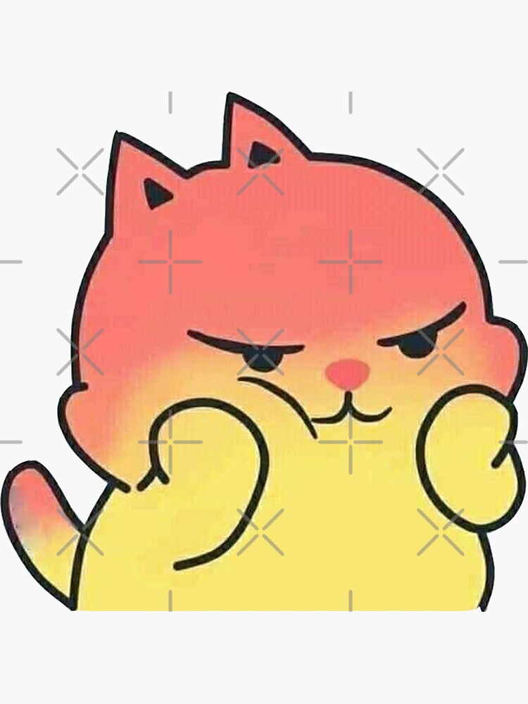 Angry Cat React | Sticker