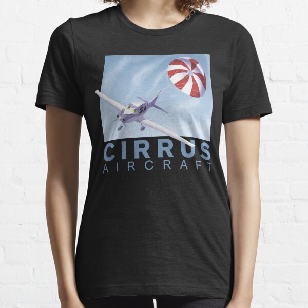 Cirrus Accelero Aircraft Aviation Black T-Shirt size S-2XL