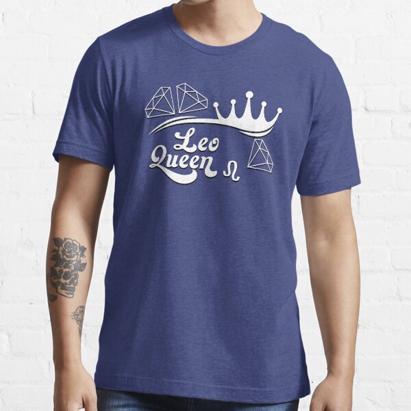 LeoQueen | Zodiac sign | Crown and Diamonds Illustration Essential T-Shirt