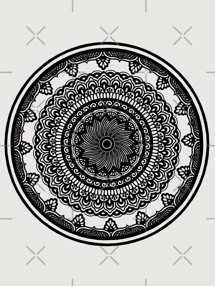 Thumbnail 6 von 6, Premium Oversized Pullover, Mandala Design # 8 designt und verkauft von RockingJ.