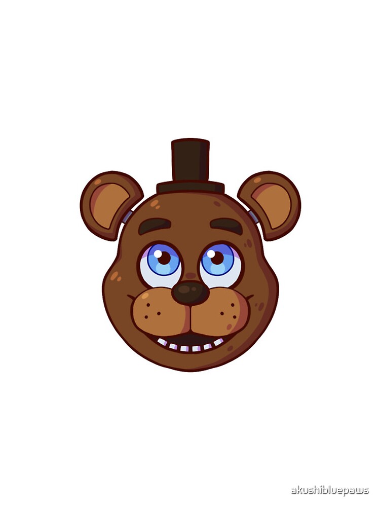 FNaF 1 Freddy Fazbear Head, Five Nights at Freddy's Pin by akushibluepaws