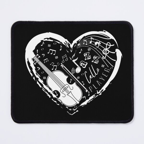 Item preview, Jazz Cello Player (Black and White) designed and sold by Nancyanna.