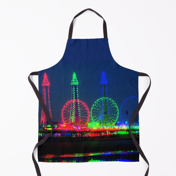 Item preview, Blackpool Beach at Night, Red, Green and Blue designed and sold by Andrew Morrell.
