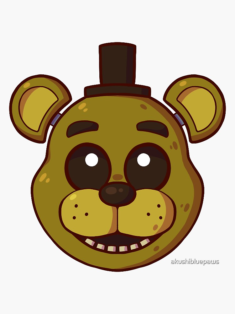 FNaF 1 Golden Freddy Head | Five Nights at Freddy's | Sticker