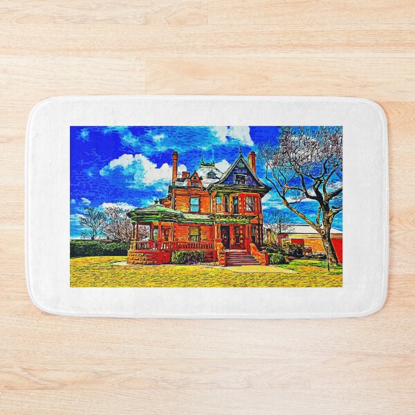 Item preview, Eddleman-McFarland House in Fort Worth, Texas - impressionist painting designed and sold by NickoPrints.