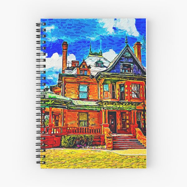 Item preview, Eddleman-McFarland House in Fort Worth, Texas - impressionist painting designed and sold by NickoPrints.