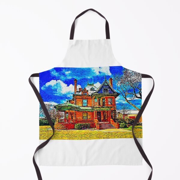 Item preview, Eddleman-McFarland House in Fort Worth, Texas - impressionist painting designed and sold by NickoPrints.