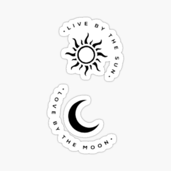 Sun And Moon Sticker For Sale By Memedealer3 Redbubble