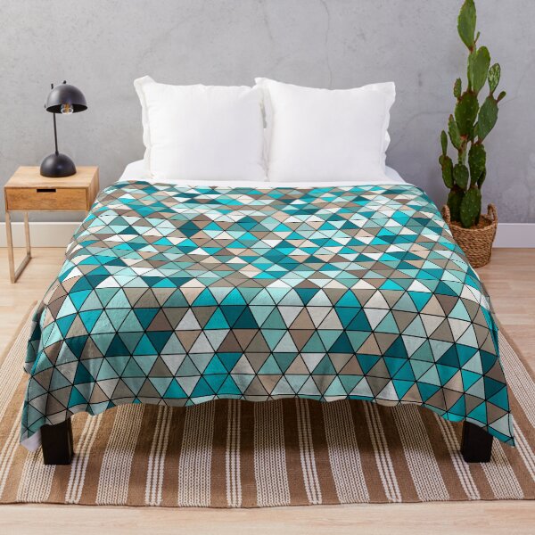 Item preview, Colourful triangles 11 - geometrical pattern designed and sold by Julia Rudens.