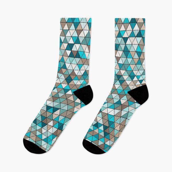 Item preview, Colourful triangles 11 - geometrical pattern designed and sold by Julia Rudens.