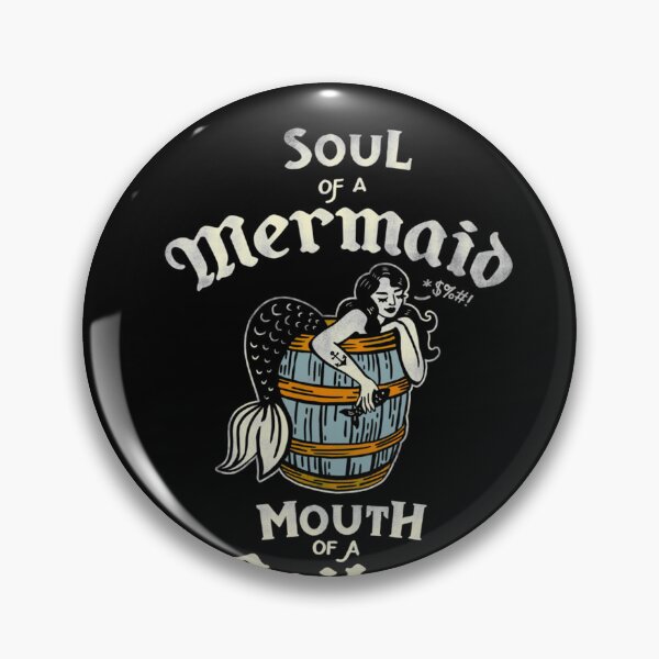 Item preview, "Soul Of A Mermaid, Mouth Of A Sailor" Funny & Cute Tattoo Art Distressed Classic T-S designed and sold by DavidPinedaa.