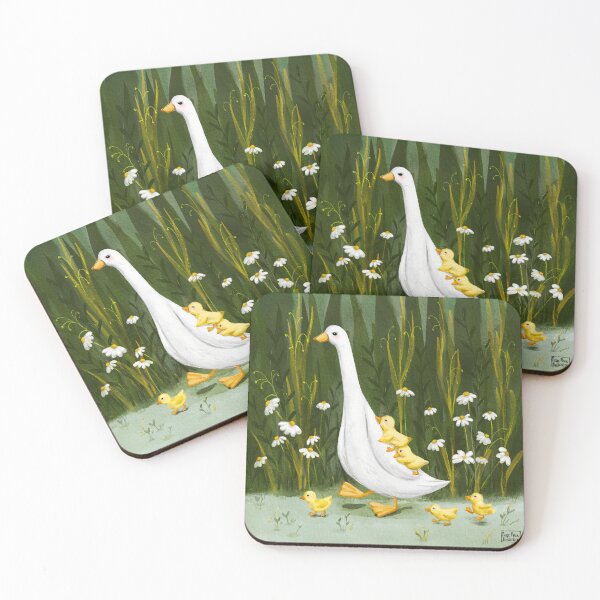 Item preview, Baby duck following Mom  designed and sold by Anya Illustration Studio.