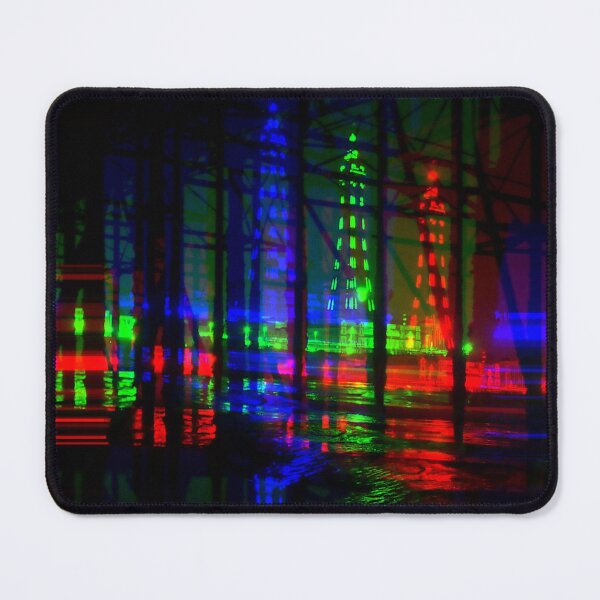 Item preview, Blackpool Tower Reflection In Water , Red, Green and Blue designed and sold by Andrew Morrell.