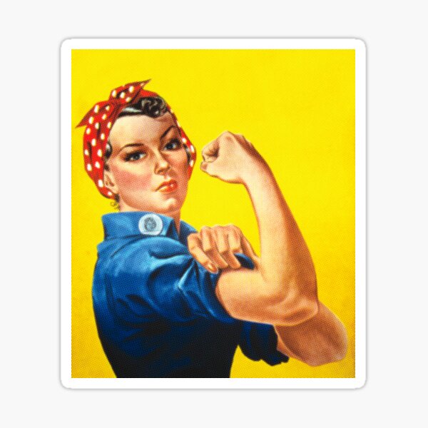 Item preview, Rosie the Riveter - 'We Can Do It' half tone closeup version  designed and sold by gshapley.
